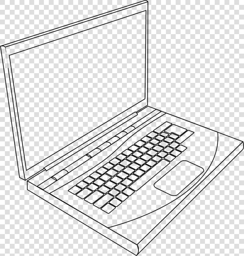 Laptop Clipart Transparent   Laptop Black And White  HD Png DownloadTransparent PNG