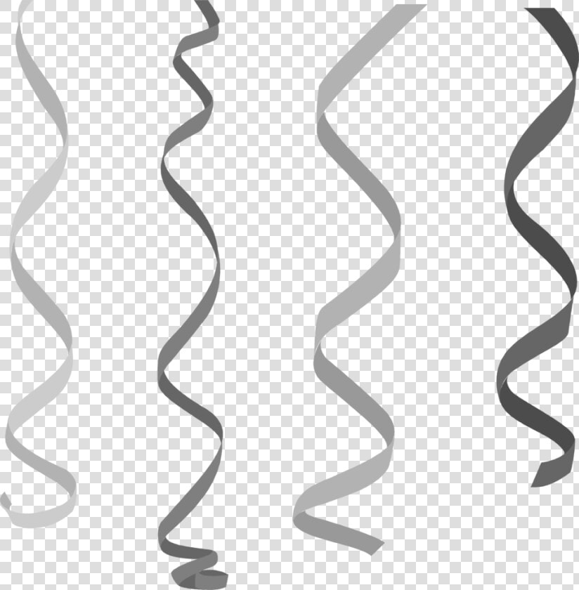 Black Streamers Clipart   Streamers Clip Art  HD Png DownloadTransparent PNG