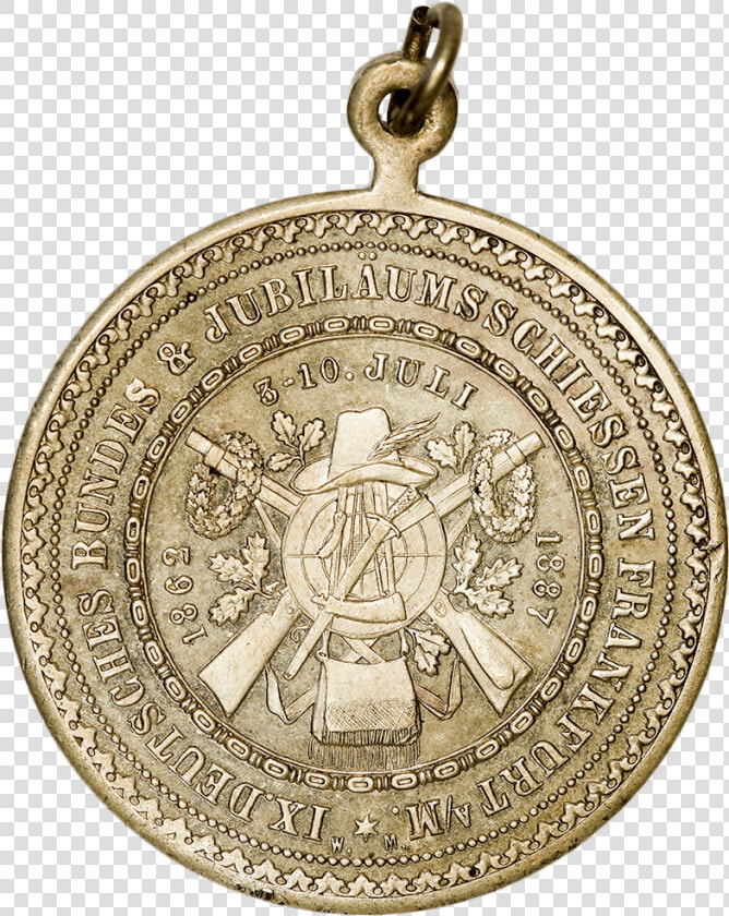 1887 9th Federal Shooting Festival And Jubilee In Frankfurt   Locket  HD Png DownloadTransparent PNG