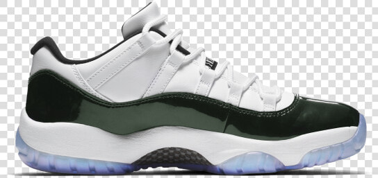 Nike Air Jordan 11 Retro High Low Men   Jordan Retro 11 Low Emerald Rise  HD Png DownloadTransparent PNG