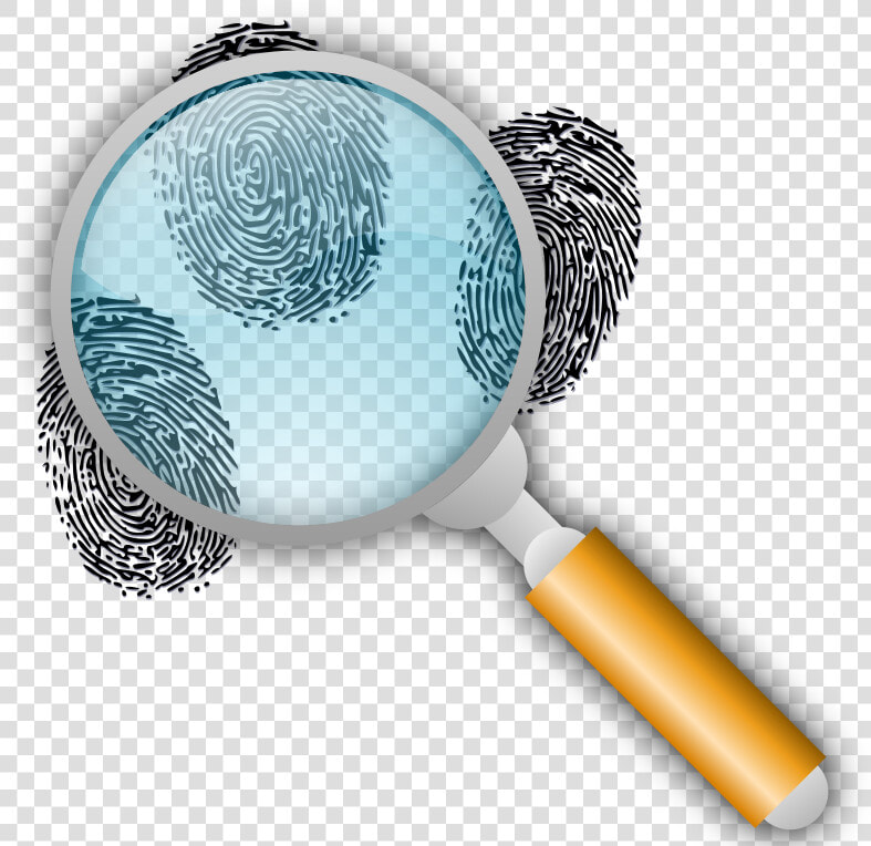 Fingerprint Search With Slight Magnification   Magnifying Glass With Fingerprints  HD Png DownloadTransparent PNG