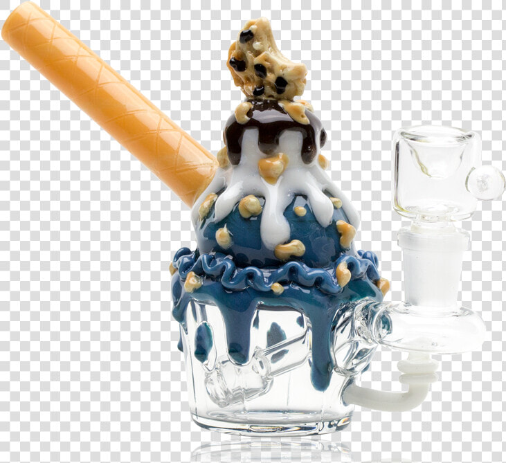 Empire Glassworks Mini Cookie Monster Sundae Bong   Empire Glass 18mm Bong  HD Png DownloadTransparent PNG