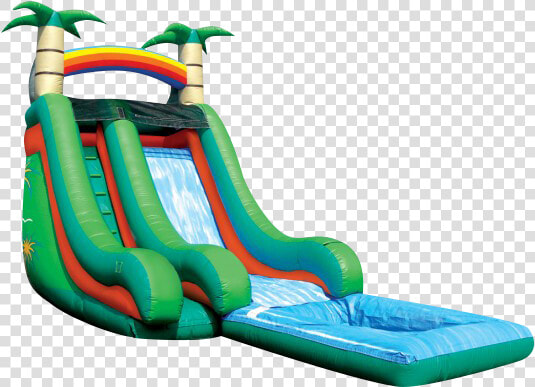 Tropical Splash Water Slide 18 Tall 30l 225   Cool Water Slides For Backyards  HD Png DownloadTransparent PNG