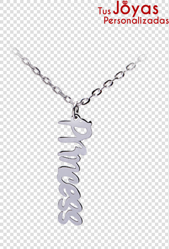 Cadena De Nombre Con Dije Vertical   Cadena Con Nombre Vertical  HD Png DownloadTransparent PNG