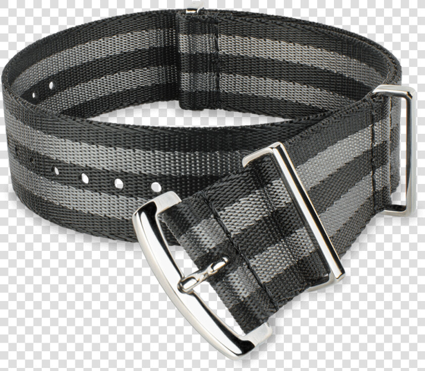 Black Gray Striped Nato style Watch Strap   Belt  HD Png DownloadTransparent PNG