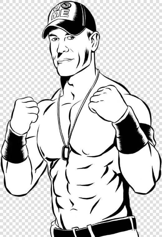 John Cena Wwe Drawing By Nuruddinayobwwe  HD Png DownloadTransparent PNG