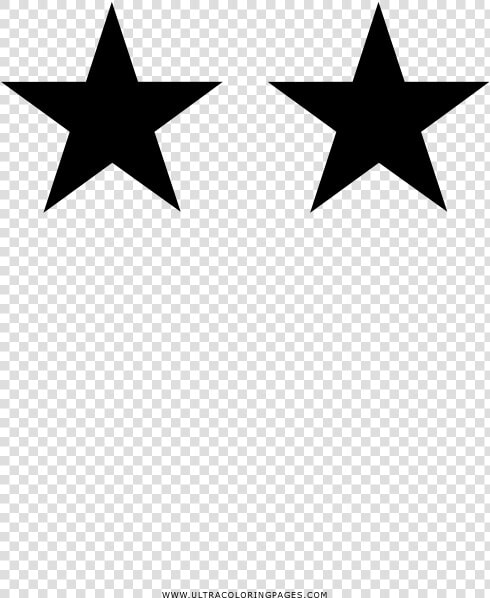 Two Stars Coloring Page   Desenho De Duas Estrelas  HD Png DownloadTransparent PNG