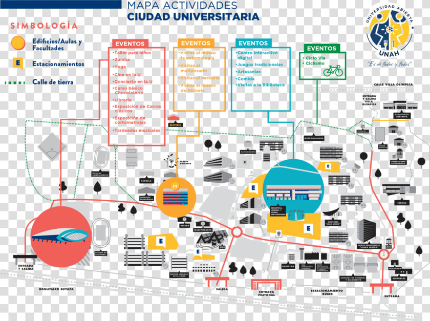 Por Amelia Espinoza   Mapa De La Unah Tegucigalpa 2018  HD Png DownloadTransparent PNG