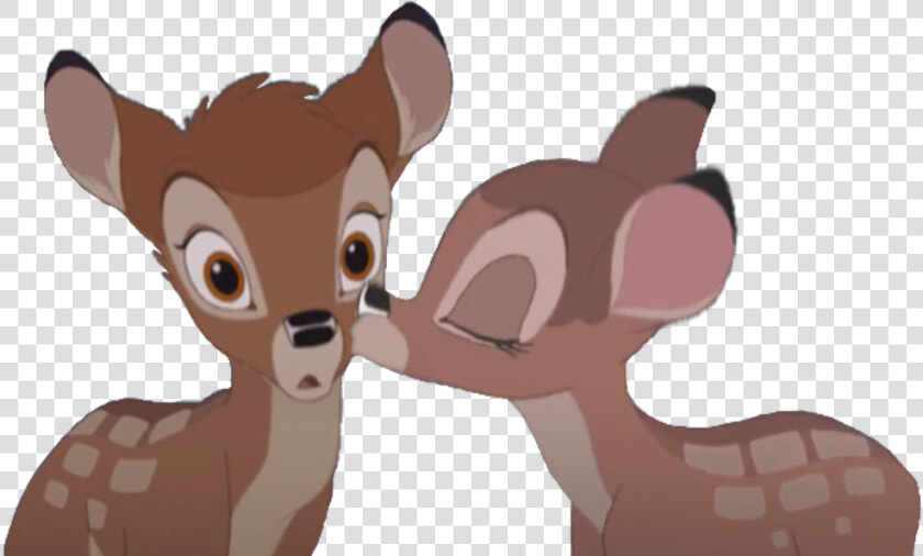  bambi  faline  deers  animals  disney   Kiss Bambi And Faline  HD Png DownloadTransparent PNG