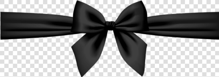  bow  ribbon  wrapping  blackribbon  christmas  holiday   Black Ribbon And Bow  HD Png DownloadTransparent PNG