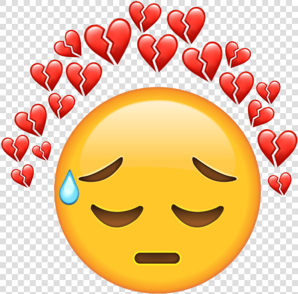  freetoedit  emoji  sad  sademoji  tear  brokenhearts   Smiley  HD Png DownloadTransparent PNG