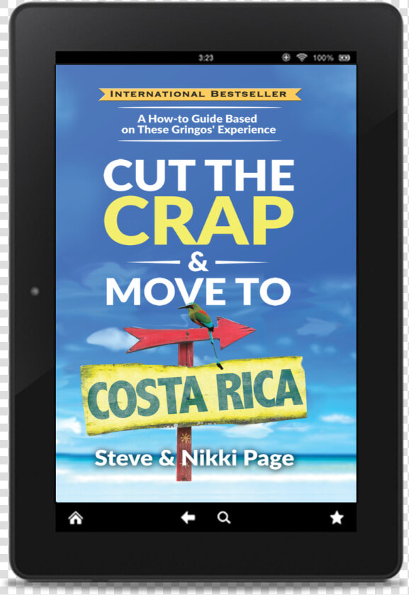 Cut The Crap  amp  Move To Costa Rica Ebook Mockup   Mobile Device  HD Png DownloadTransparent PNG