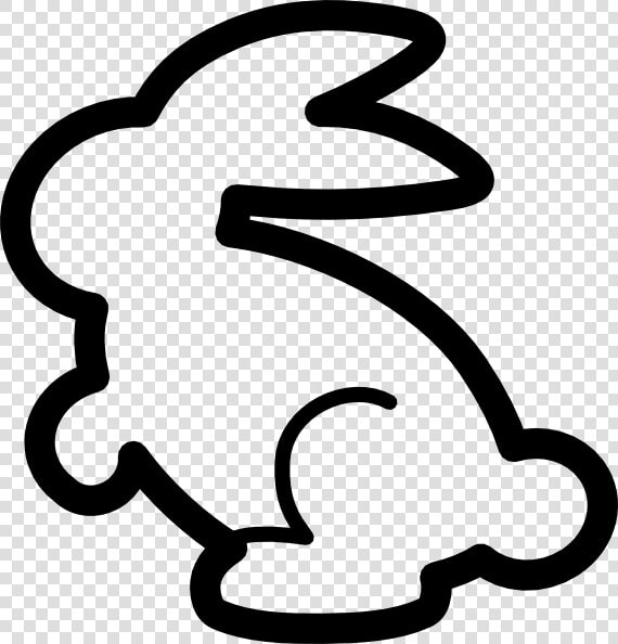 Bunny Outline Clip Art At Vector Clip Art Png   Outline Bunny Cartoon  Transparent PngTransparent PNG