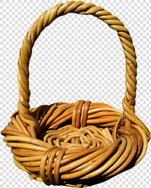 Basket Cane Handmade   Flowers Basket Png For Wedding  Transparent PngTransparent PNG