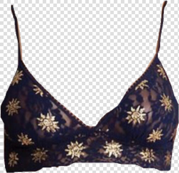 Black Lace Bra With Suns   Bralette Png  Transparent PngTransparent PNG