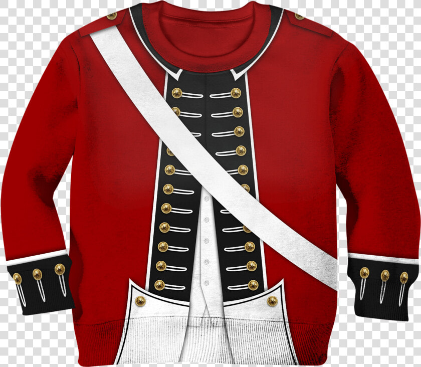 3d Revolutionary War Uniform Kid Full Print Hoodie   Revolutionary War Shirt  HD Png DownloadTransparent PNG