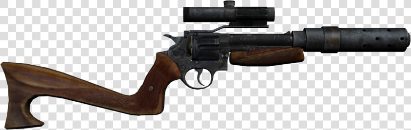 Revolver Stock Optics Silencer   Metro Revolver With Stock  HD Png DownloadTransparent PNG