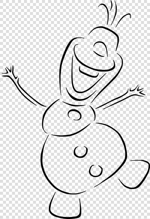 Olaf Clipart   Png Download   Olaf Outline  Transparent PngTransparent PNG