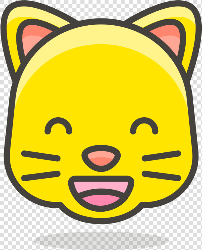 097 Grinning Cat Face With Smiling Eyes   Cat Emoji Drawing  HD Png DownloadTransparent PNG