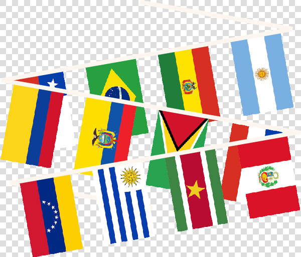 Clip Art Flag Of South America   South America Flag Bunting  HD Png DownloadTransparent PNG