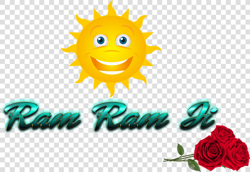 Ram Ram Ji Free Png Image   Smiling Sun Png  Transparent PngTransparent PNG