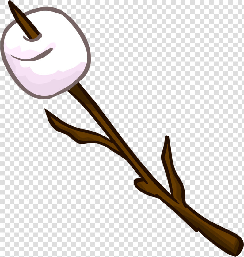 Pink Marshmallow On A Stick Clipart   Camping Marshmallow Clip Art  HD Png DownloadTransparent PNG