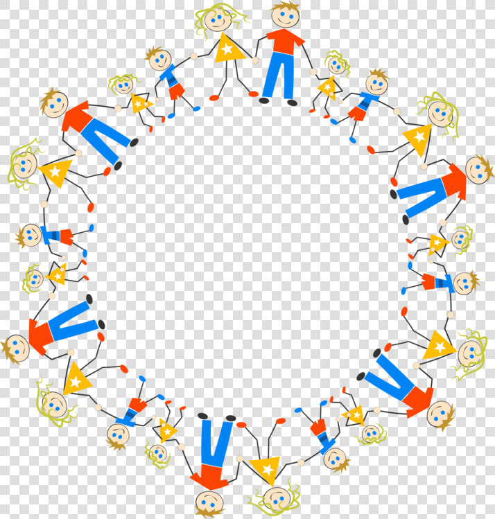 Stick Figure Circle Family Drawing Cc0   Stick Figures In A Circle  HD Png DownloadTransparent PNG