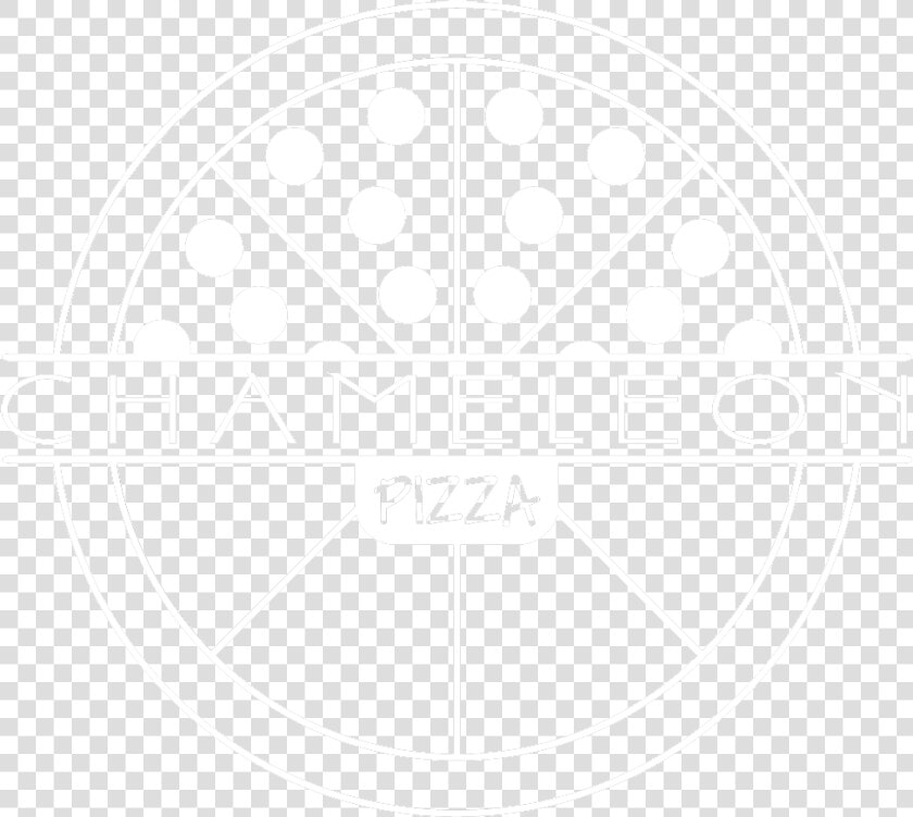 Chameleonpizzalogo Outline White   Circle  HD Png DownloadTransparent PNG