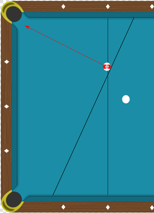 Backcut Tangent   Billiard Table  HD Png DownloadTransparent PNG