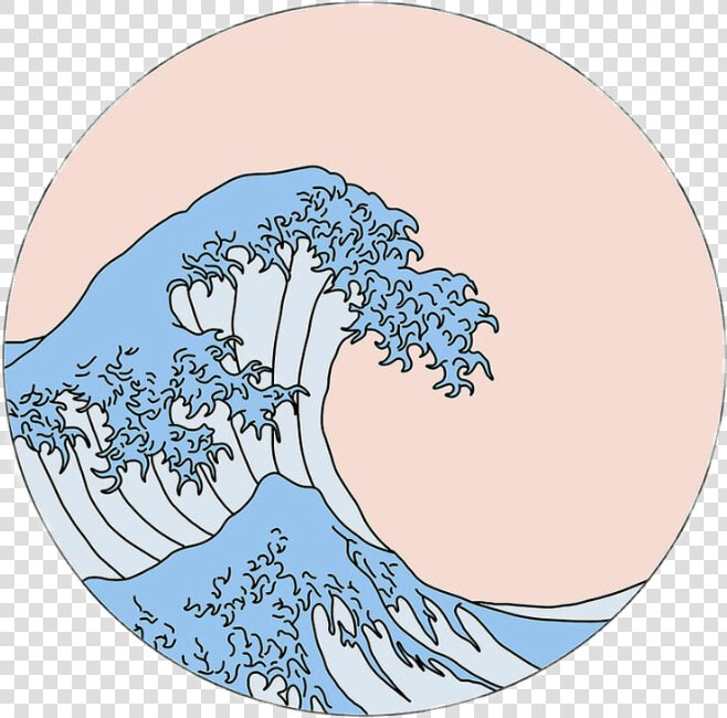 Tumblr Icon Cliparts   Aesthetic Wave Sticker  HD Png DownloadTransparent PNG