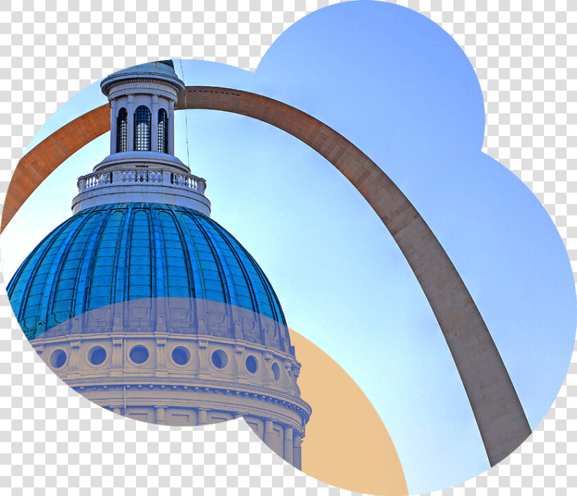 Louis Arch Behind The Courthouse   Old Courthouse  HD Png DownloadTransparent PNG