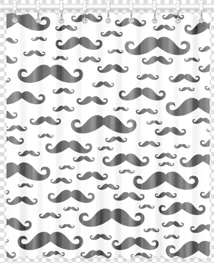 Black Handlebar Mustache   Moustache Pattern Window   Moustache  HD Png DownloadTransparent PNG