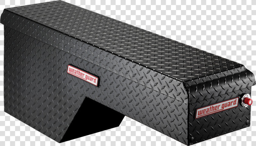 Model 172 5 01 Pork Chop Box  Aluminum  Driver Side    Black Wheel Well Tool Box  HD Png DownloadTransparent PNG