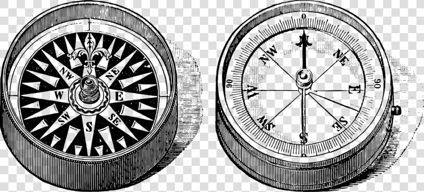 Wheel spoke tire   Vintage Compass Illustration  HD Png DownloadTransparent PNG