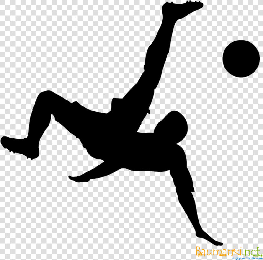 Bicycle Kick Clip Art Silhouette Football   Bicycle Kick Clip Art  HD Png DownloadTransparent PNG