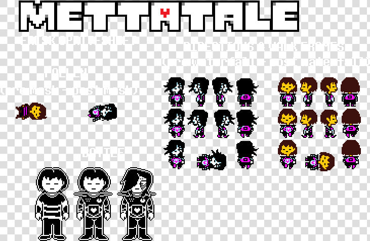 Underfell Frisk Sprite Sheet  HD Png DownloadTransparent PNG