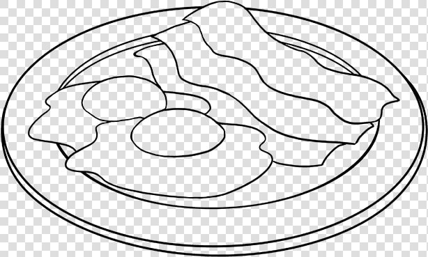 Free Hd Drawing Image   Bacon And Eggs Line Art  HD Png DownloadTransparent PNG