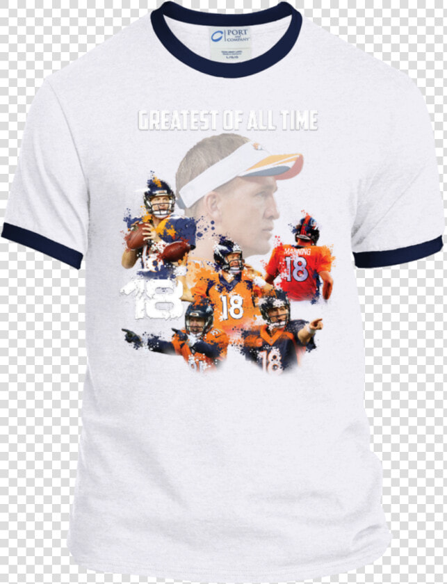 Peyton Manning Goat Personalized Ringer T shirt   Pumping Iron T Shirt  HD Png DownloadTransparent PNG