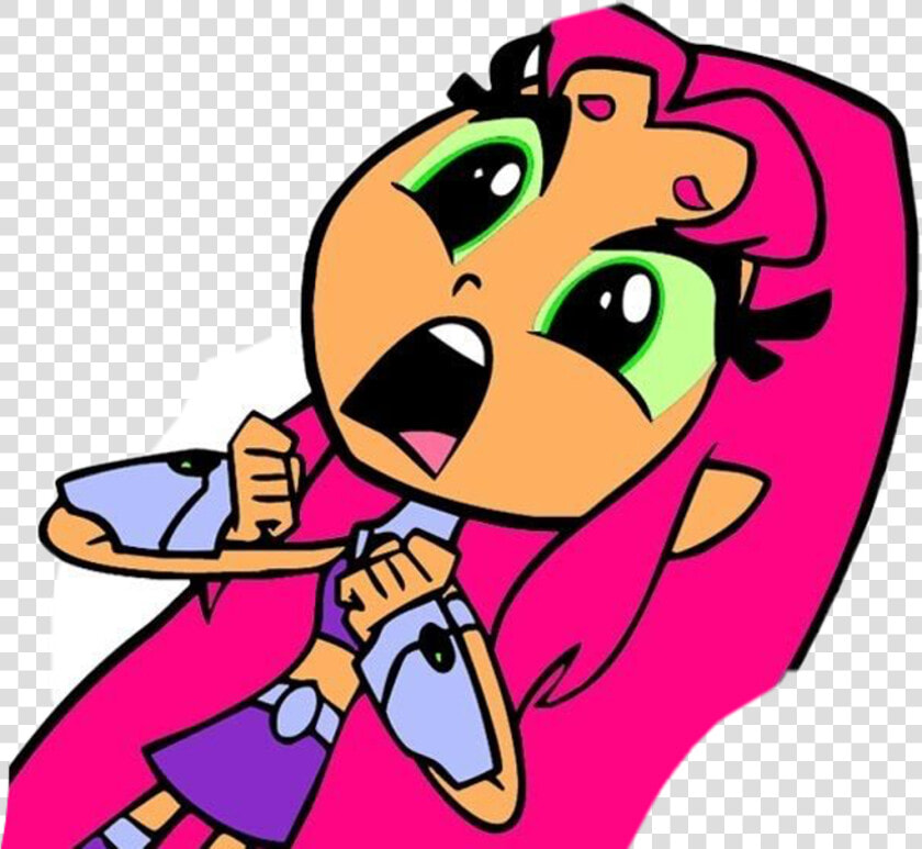 Teen Titans Go Coloring Pages Starfire And Raven Clipart   Teen Titans Go Starfire  HD Png DownloadTransparent PNG