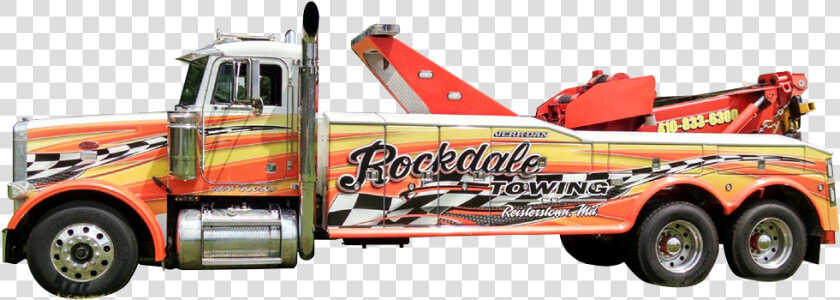 Rockdale Towing Reisterstown Maryland Towing Service   Trailer Truck  HD Png DownloadTransparent PNG