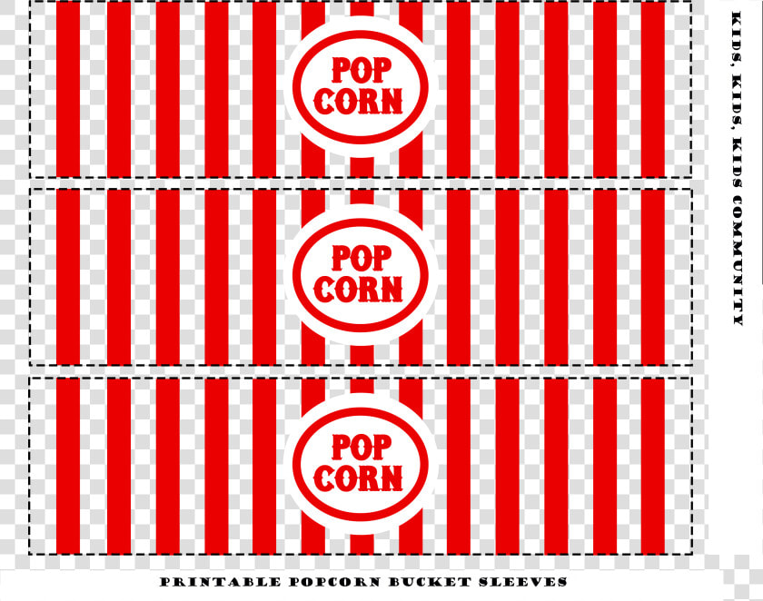 Popcorn Bucket Sleeves   Family Movie Night Printable  HD Png DownloadTransparent PNG