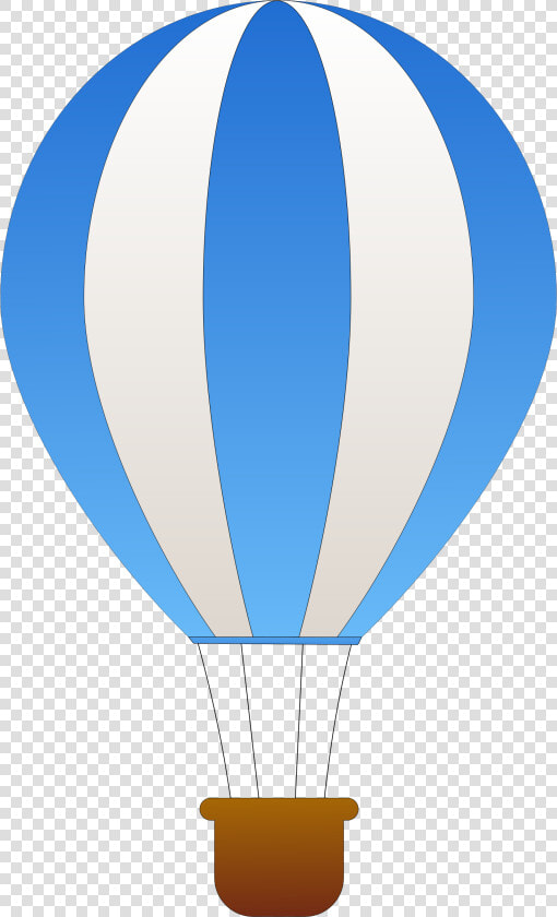 Vertical Striped Hot Air Balloons Clip Arts   Blue And White Hot Air Balloon  HD Png DownloadTransparent PNG