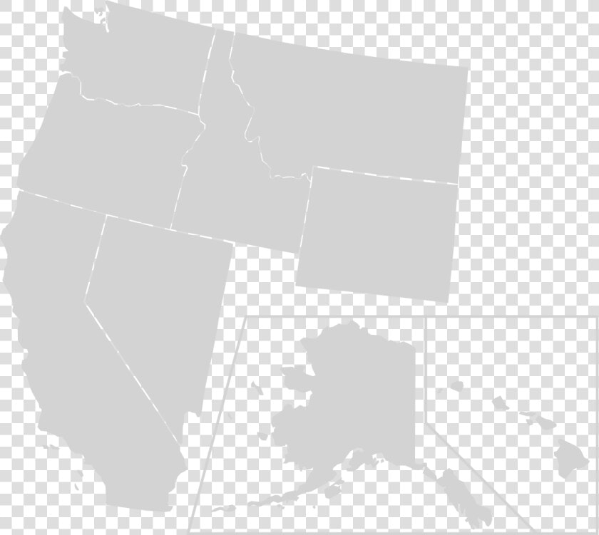 Blank West Coast Map  HD Png DownloadTransparent PNG