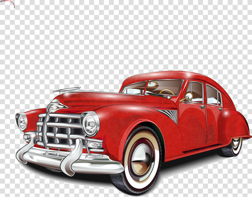 Clip Art Carro Vintage Poster De   Classic Car Vector Png  Transparent PngTransparent PNG