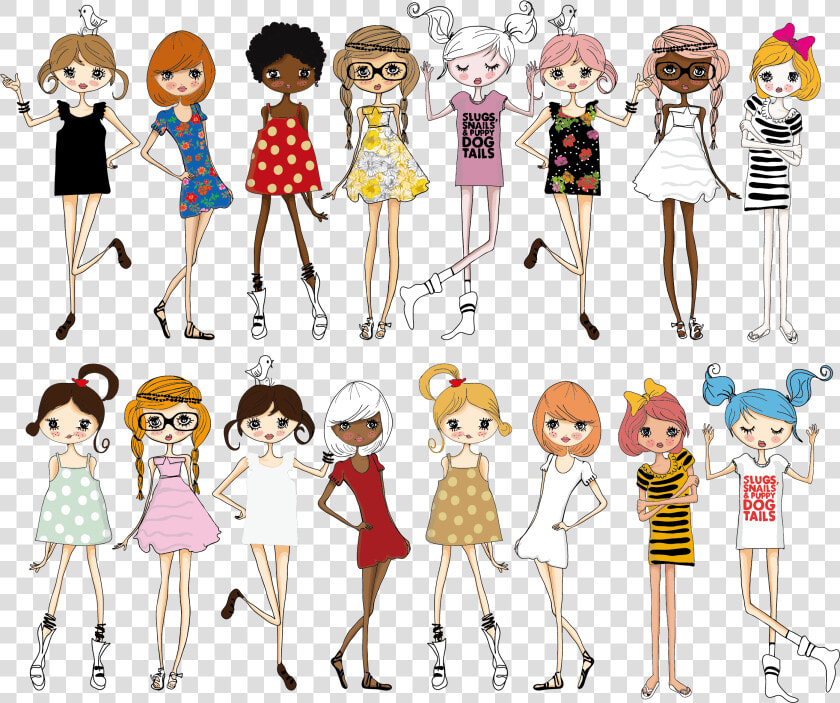 Fashion Clipart Fashion Paris   Girl Fashion Cartoon Png  Transparent PngTransparent PNG