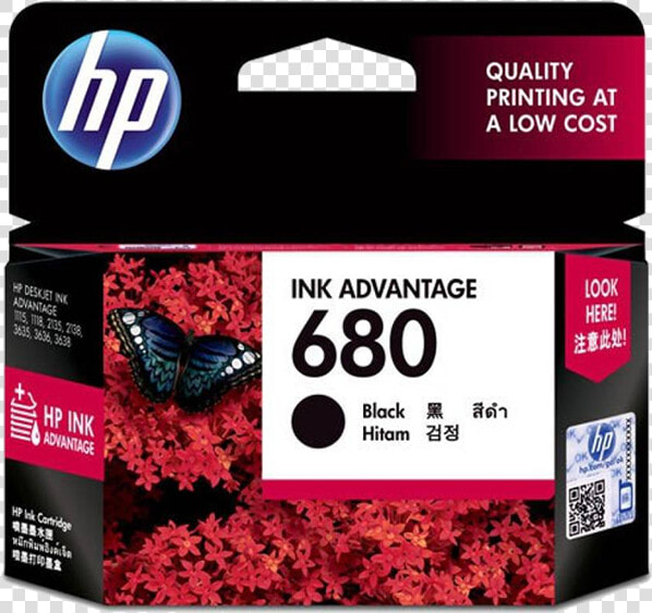 Ink   Hp 680 Color Ink Cartridge  HD Png DownloadTransparent PNG