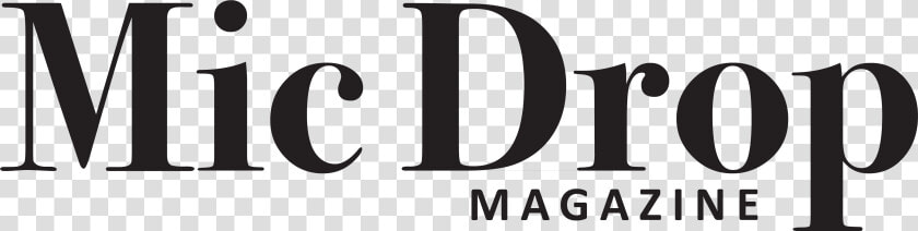 Micdrop Magazine Logo Bnw   Calligraphy  HD Png DownloadTransparent PNG