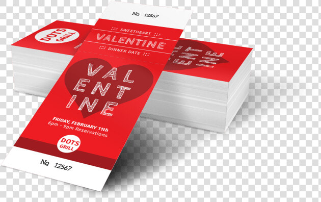 Valentine Dinner Ticket Template Preview   Box  HD Png DownloadTransparent PNG