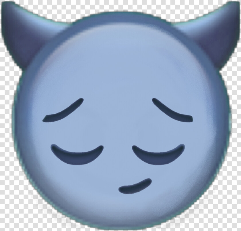  milukyun  iphone  iphoneemoji  emoji  emojis  devil   Sad Purple Devil Emoji  HD Png DownloadTransparent PNG