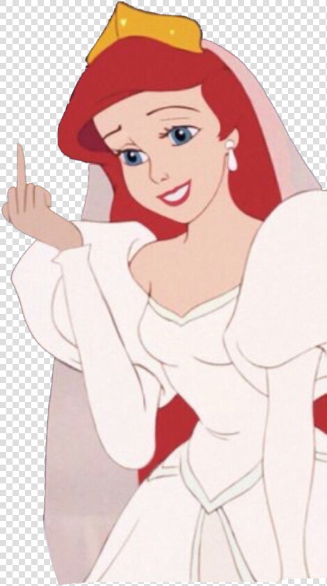  meme  ariel  middlefinger  princess  disney  redhead   Ariel Beautiful  HD Png DownloadTransparent PNG